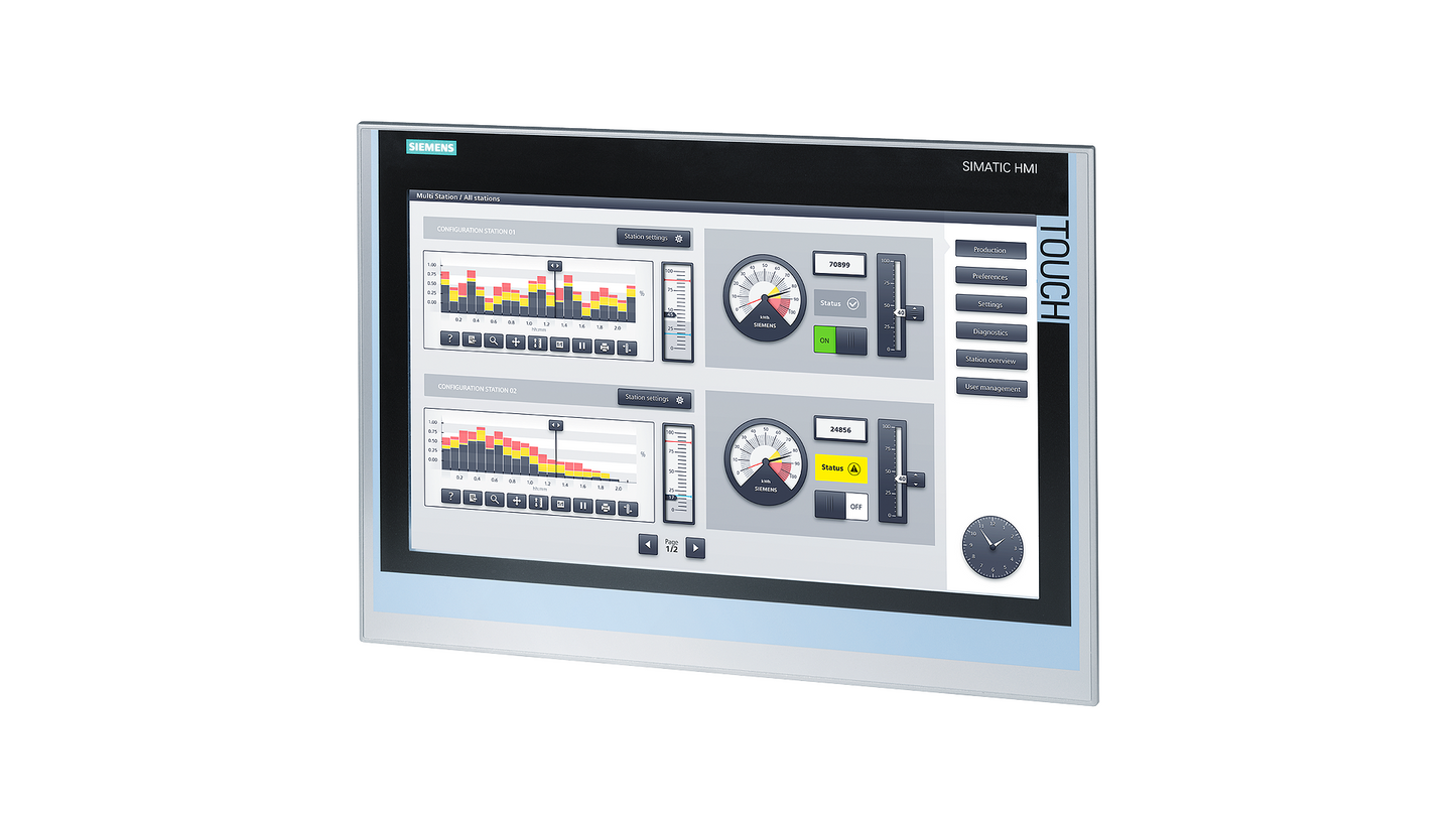 Siemens SIMATIC HMI TP1900 Comfort-Panel, 6AV2124-0UC02-0AX0