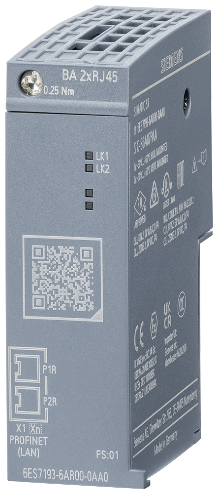 Siemens SIMATIC ET 200SP,  IS Busadapter, 6ES7193-6AR00-0AA0
