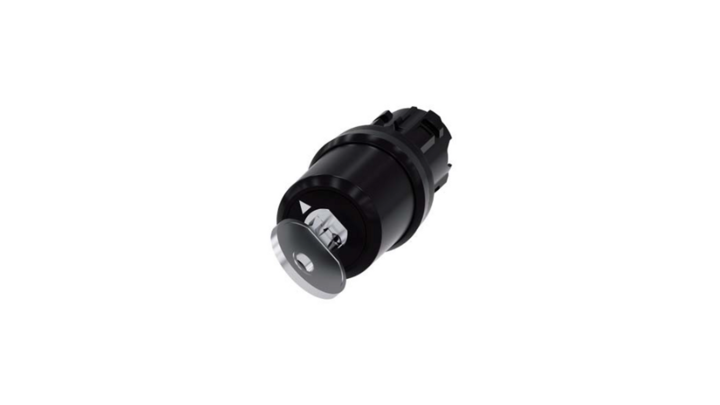Siemens Schlüsselschalter, C, I>O<II, 3SU1000-5BM01-0AA0