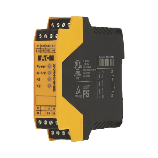 EATON Sicherheitsrelais Not-Stopp,   ESR5-NO-21-24VAC-DC